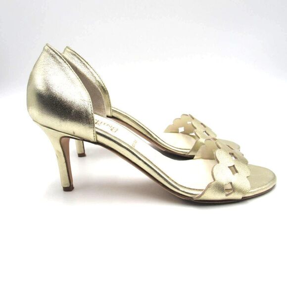 SOMETHING BLEU CATHERIN METALLIC PUMP IN GOLD SZ 8 1/2 - Picture 2 of 9